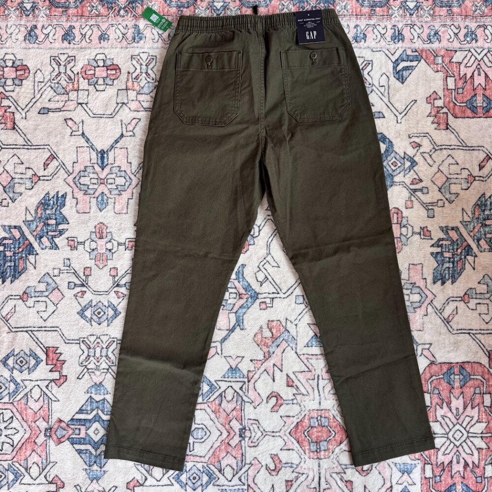 GAP Men's Easy Essential Pant Dark Green - size Small NWT - Picture 3 of 4